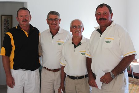 Wenners van Bonnievale: Dolf Scheepers (borg), Wictor Herbert, Dirk Jordaan en Hennie van der Merwe.